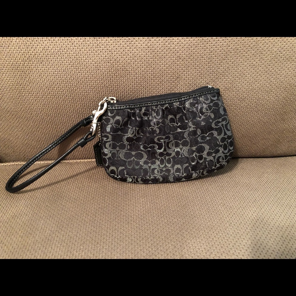 Black Coach Wristlet
